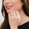 Thumbnail Image 2 of 1/10 CT. T.W. Diamond Claddagh Bridal Set in Sterling Silver