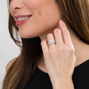 Thumbnail Image 2 of 1/4 CT. T.W. Composite Diamond Claddagh Bridal Set in 10K White Gold