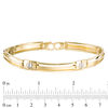 Thumbnail Image 4 of Men's Screw Link Bracelet in 10K Two-Tone Gold - 8.5"