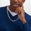 Thumbnail Image 2 of Men's 11.8mm Curb Chain Necklace in Sterling Silver - 24"