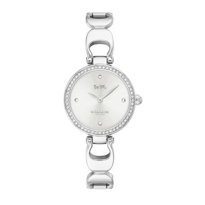 silver bangle watch ladies