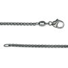 Thumbnail Image 4 of Men's Black Spinel Dog Tag Pendant in Two-Tone Sterling Silver - 24"