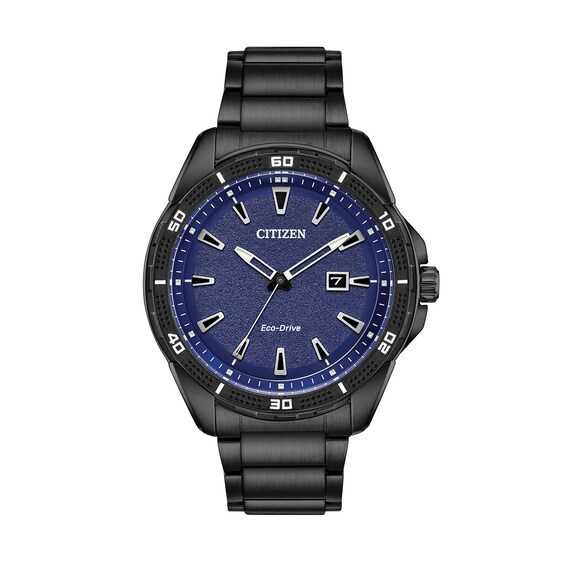 Men's Drive from Citizen Eco-Drive® AR Black IP Watch with Blue Dial (Model: AW1585-55L) Men's Drive from Citizen Eco-Drive® AR Black IP Watch with Blue Dial (Model: AW1585-55L)