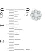 Thumbnail Image 2 of 1/4 CT. T.W. Diamond Flower Frame Stud Earrings in 10K White Gold