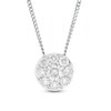 Thumbnail Image 1 of 1/2 CT. T.W. Diamond Frame Pendant in 14K White Gold