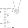 Thumbnail Image 2 of 1/2 CT. T.W. Diamond Frame Pendant in 14K White Gold