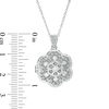 Thumbnail Image 3 of 1/8 CT. T.W. Diamond Filigree Flower Vintage-Style Locket in Sterling Silver
