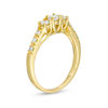 Thumbnail Image 2 of 1/2 CT. T.W. Certified Diamond Three Stone Engagement Ring in 14K Gold (I/I3)