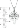Thumbnail Image 2 of 1/20 CT. T.W. Diamond Faith Message Disc and Cross with Infinity Pendant in Sterling Silver