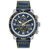 Thumbnail Image 1 of Men's Citizen Eco-Drive® Promaster Blue Angels Skyhawk A-T Chronograph Strap Watch with Blue Dial (Model: JY8078-01L)