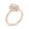 Thumbnail Image 3 of 1 CT. T.W. Marquise Diamond Double Frame Art Deco Engagement Ring in 14K Rose Gold