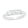 Thumbnail Image 1 of 1 CT. T.W. Diamond Past Present Future® Engagement Ring in 14K White Gold