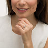 Thumbnail Image 2 of 1 CT. T.W. Oval Diamond Double Frame Art Deco Engagement Ring in 14K Rose Gold