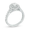 Thumbnail Image 3 of 1 CT. T.W. Oval Diamond Double Frame Engagement Ring in 14K White Gold