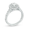 Thumbnail Image 2 of 1 CT. T.W. Oval Diamond Double Frame Engagement Ring in 14K White Gold