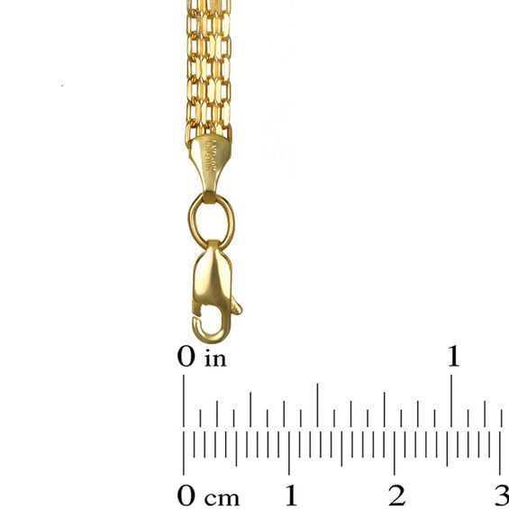 4.05mm Bismark Chain Bracelet in Hollow 10K Gold - 7.25"