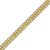 Thumbnail Image 0 of Ladies' 5.45mm Double Row Curb Chain Bracelet in Hollow 10K Gold - 7.25"