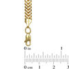 Thumbnail Image 1 of Ladies' 5.45mm Double Row Curb Chain Bracelet in Hollow 10K Gold - 7.25"