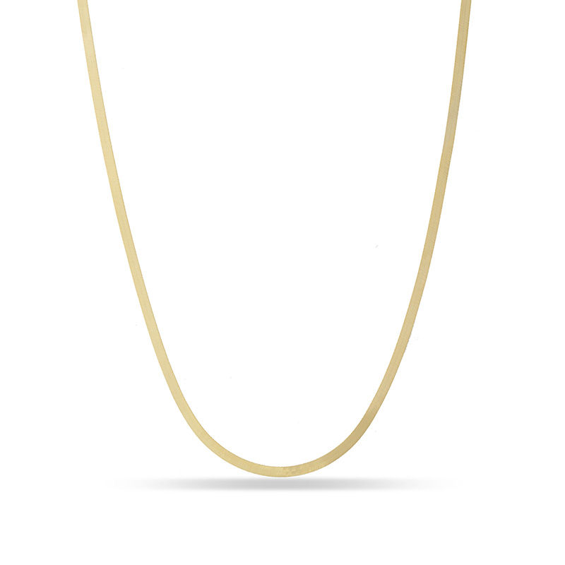 Ladies' 2.7mm Herringbone Chain Necklace in 14K Gold - 20"