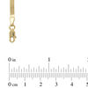 Thumbnail Image 2 of Ladies' 2.7mm Herringbone Chain Necklace in 14K Gold - 20"