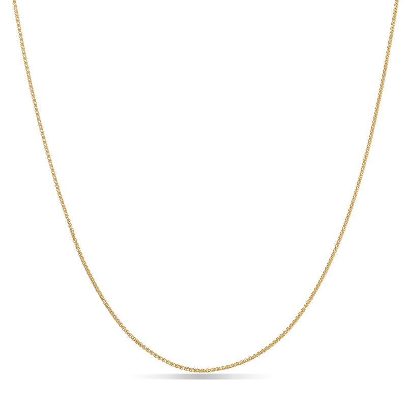 Ladies' 1.05mm Wheat Chain Necklace in 18K Gold - 18"