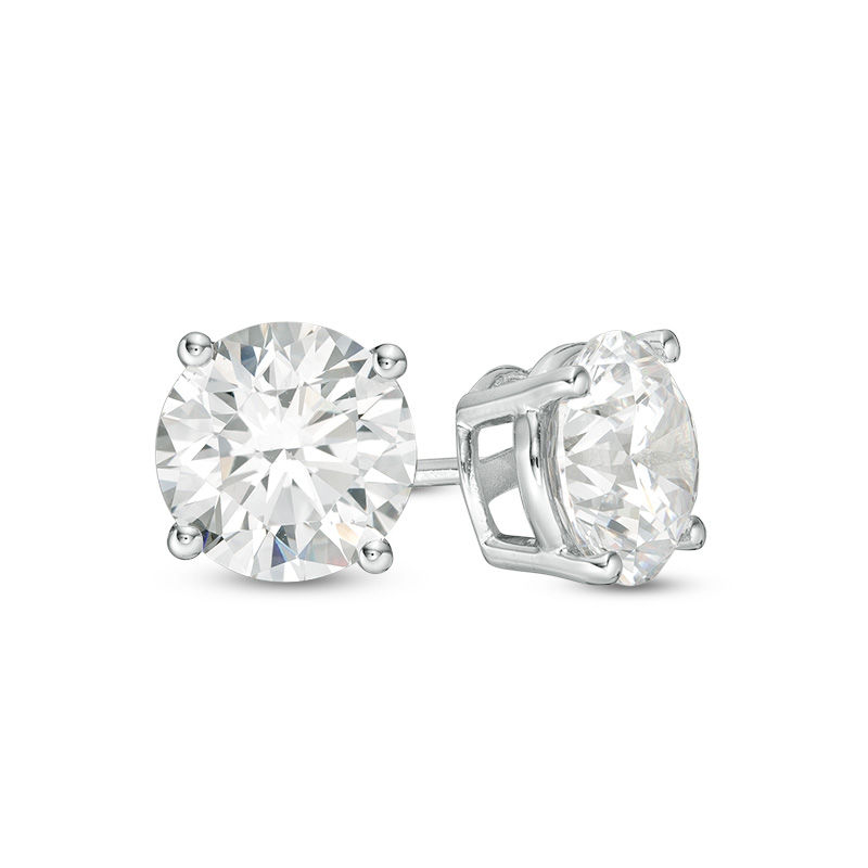 Main Image 1 of 3 CT. T.W. Diamond Solitaire Stud Earrings in 14K White Gold