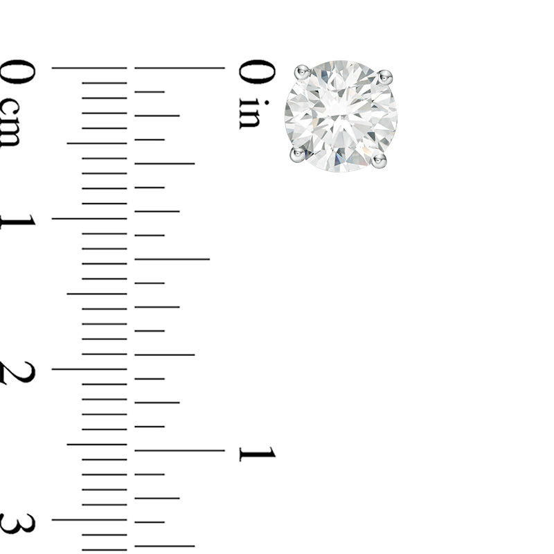 Main Image 2 of 3 CT. T.W. Diamond Solitaire Stud Earrings in 14K White Gold