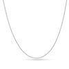Thumbnail Image 1 of Ladies' 1.15mm Diamond-Cut Bead Chain Necklace in 14K White Gold - 16"