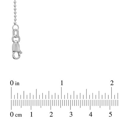14k White Gold Diamond-Cut Cable Chain 025 Gauge 0.8mm Wide 
