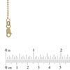 Thumbnail Image 1 of Ladies' 1.15mm Diamond-Cut Bead Chain Necklace in 14K Gold - 18"