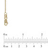 Thumbnail Image 2 of Ladies' 1.15mm Diamond-Cut Bead Chain Necklace in 14K Gold - 18&quot;