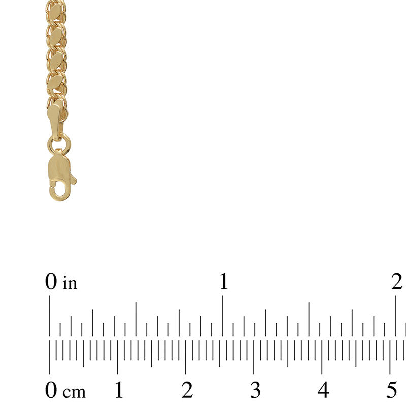 Main Image 2 of Ladies' Mirror Leaf Chain Necklace in 14K Gold - 20"