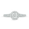 Thumbnail Image 3 of 1/8 CT. T.W. Composite Diamond Frame Promise Ring in Sterling Silver