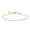 Thumbnail Image 1 of Curved Bar Bolo Bracelet in 10K Gold - 9.5"