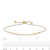 Thumbnail Image 2 of Curved Bar Bolo Bracelet in 10K Gold - 9.5"