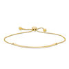 Thumbnail Image 0 of Curved Bar Bolo Bracelet in 10K Gold - 9.5"