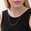 Thumbnail Image 1 of Made in Italy Ladies' 2.0mm Adjustable Popcorn Chain Necklace in Sterling Silver - 22"