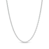 Thumbnail Image 1 of Made in Italy Men's 2.0mm Cable Chain Necklace in Sterling Silver - 24"