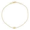 Thumbnail Image 1 of Cut-Out Evil Eye Bracelet in 14K Gold - 7.5"