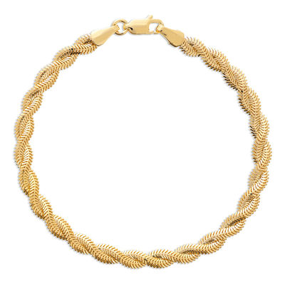 gold snake chain bracelet