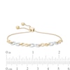 Thumbnail Image 3 of Large and Small Alternating Infinity Link Bolo Bracelet in 10K Two-Tone Gold - 9.5"