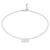 Thumbnail Image 1 of Lotus Flower Anklet in Sterling Silver - 10"
