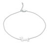 Thumbnail Image 1 of Walking Dachshund Anklet in Sterling Silver - 10"