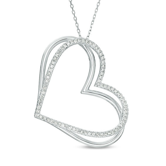 Zales vera outlet wang heart necklace