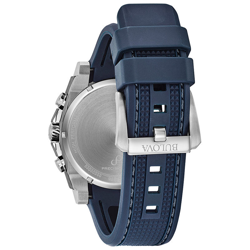 Main Image 3 of Men's Bulova Precisionist Chronograph Two-Tone IP Strap Watch with Black Dial (Model: 98B315)