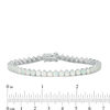 Thumbnail Image 3 of Lab-Created Opal Tennis Bracelet in Sterling Silver - 7.25"