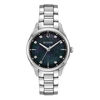 Thumbnail Image 1 of Ladies' Bulova Sutton Diamond Accent Watch with Black Mother-of-Pearl Dial (Model: 96P198)