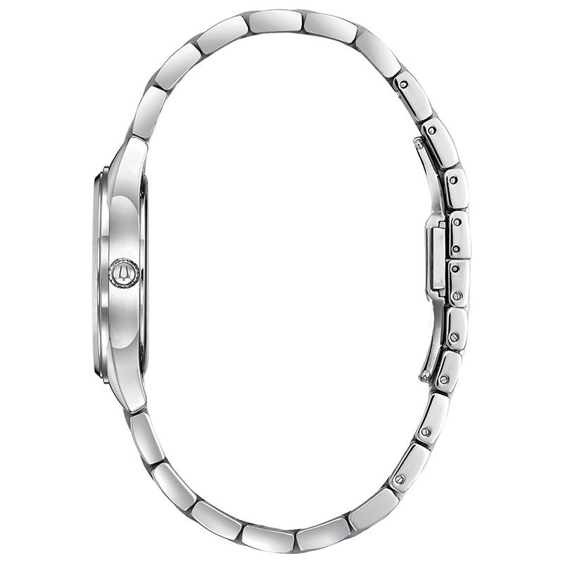 Main Image 2 of Ladies' Bulova Sutton Diamond Accent Watch with Black Mother-of-Pearl Dial (Model: 96P198)