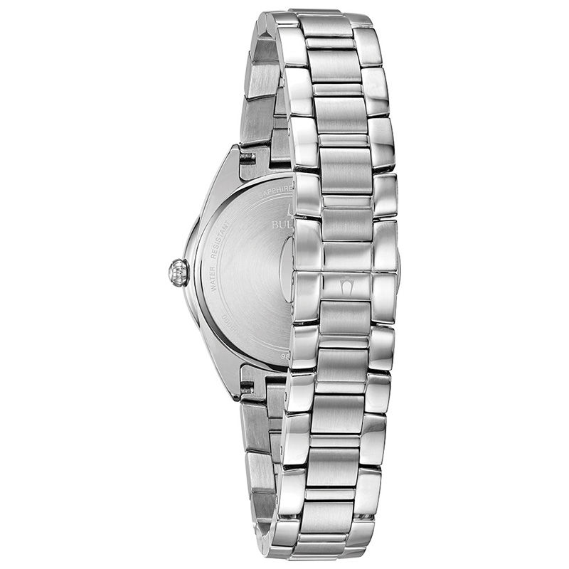 Ladies' Bulova Sutton Diamond Accent Watch with Black Mother-of-Pearl Dial (Model: 96P198)