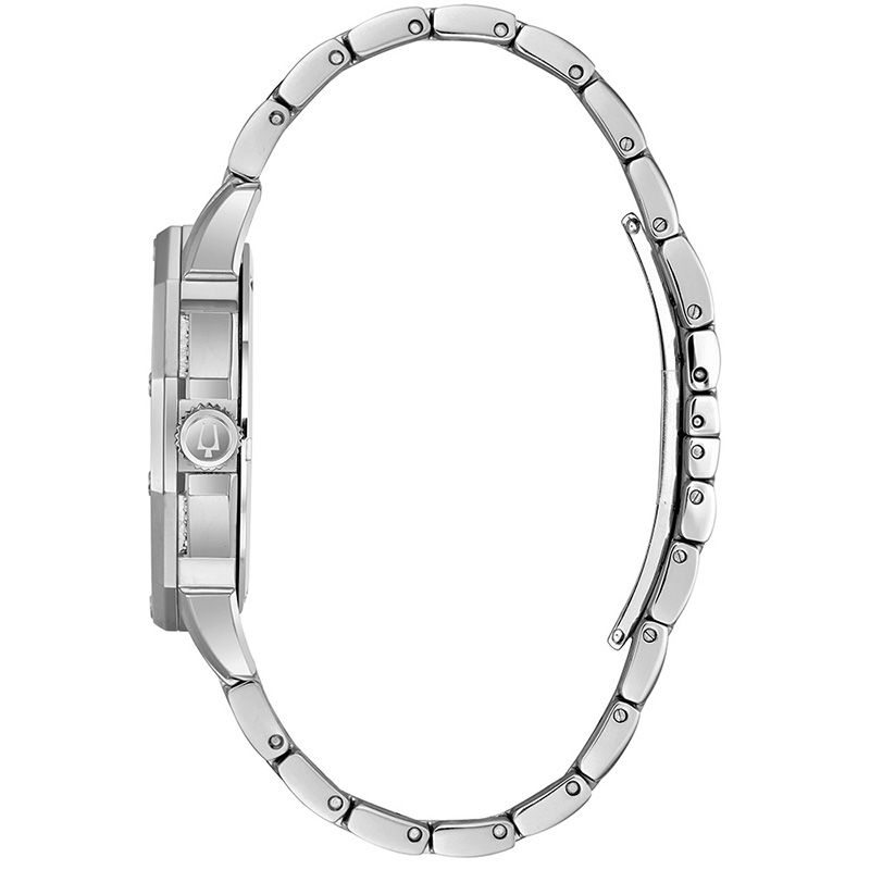 Main Image 2 of Men's Bulova Octava Crystal Accent Watch with Silver-Tone Dial (Model: 96C134)